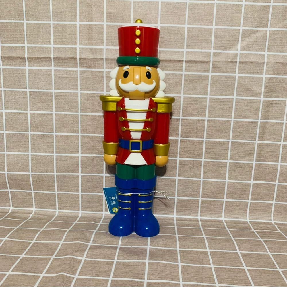 Light-Up Nutcracker Hollow Plastic 14 inches tall